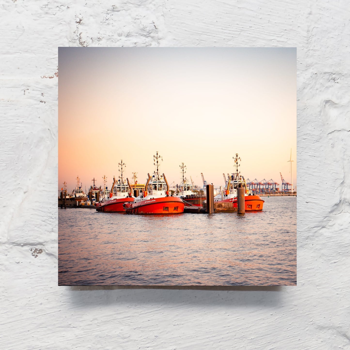Hamburg auf Holz - Hafenrot