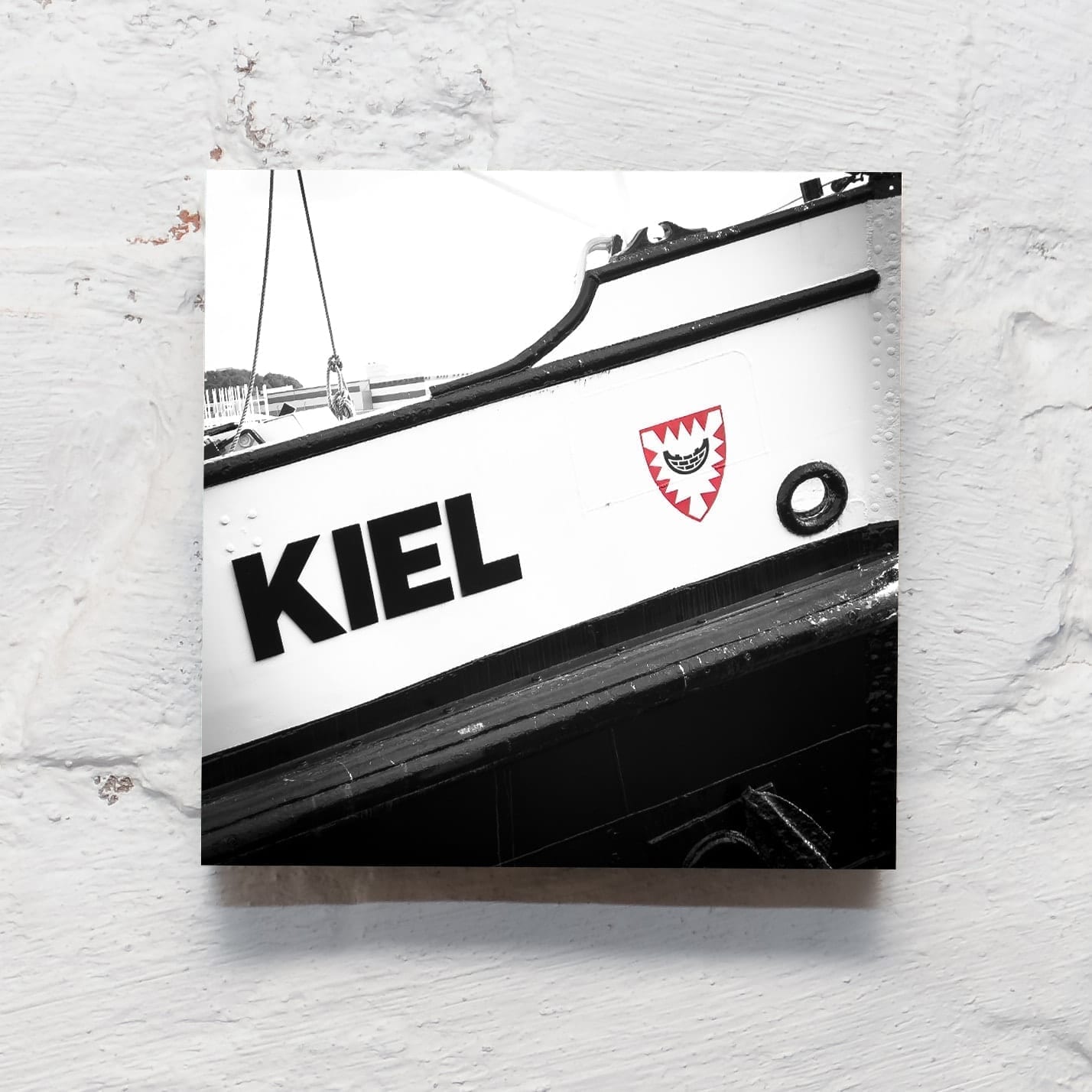 Kiel auf Holz - Kiel Wappen