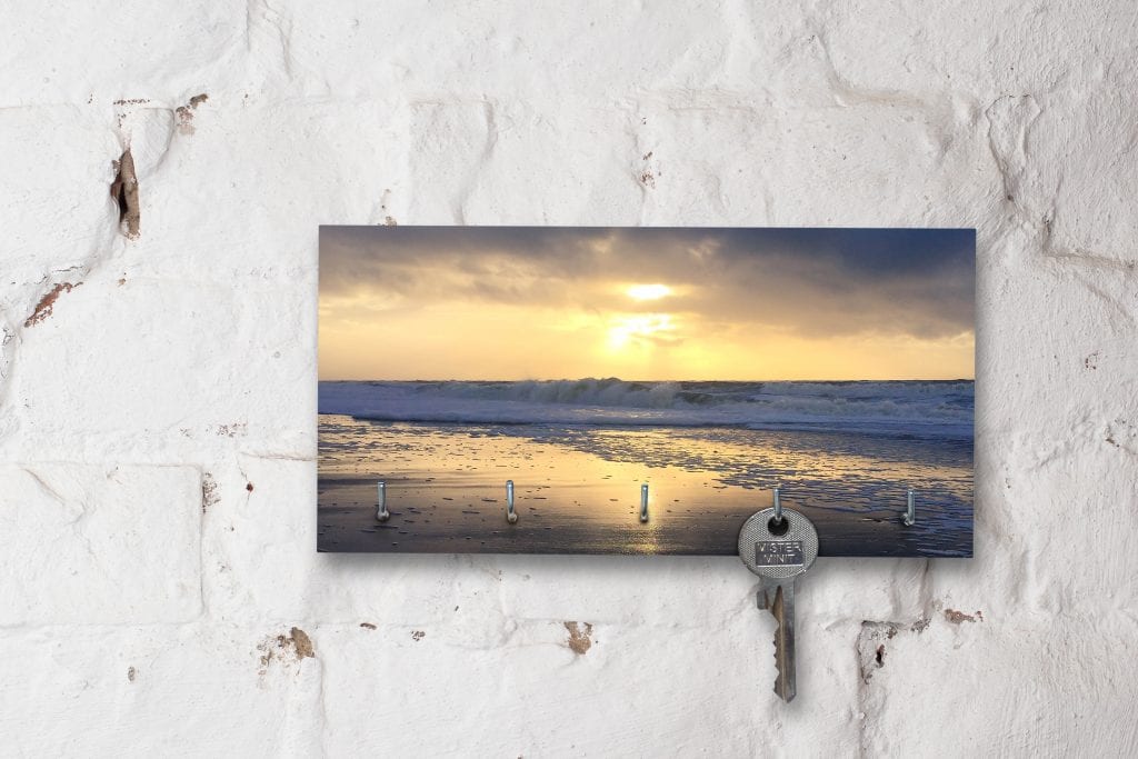 Schlüsselbrett auf Holz - Maritim - Abendstimmung