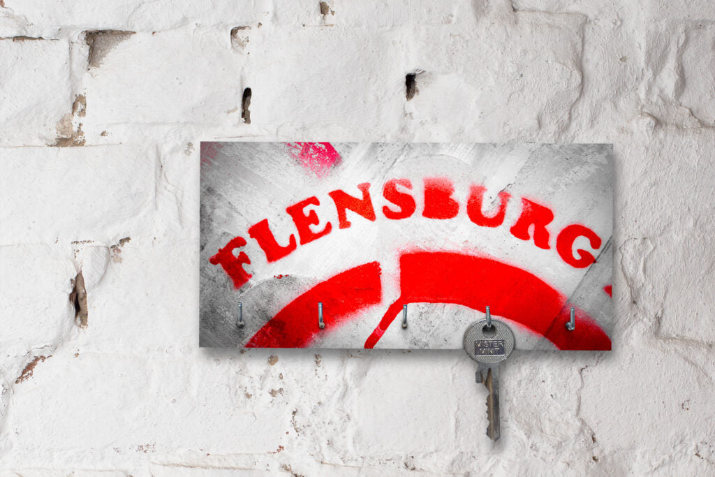 Schlüsselbrett auf Holz - Flensburg - Flensburg Rot