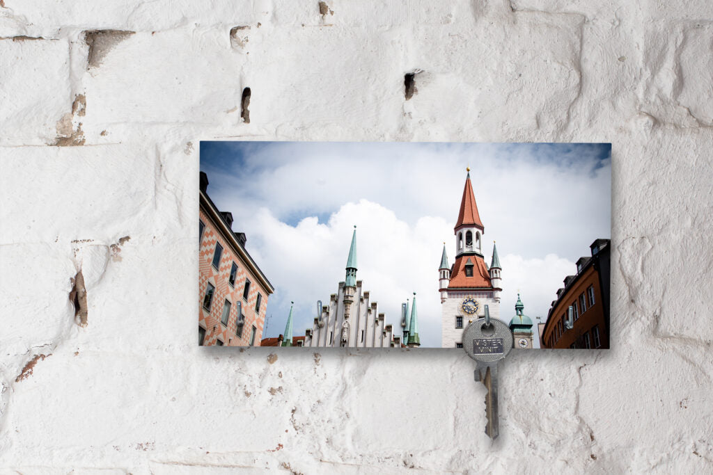 Schlüsselbrett auf Holz - München - Altes Rathaus