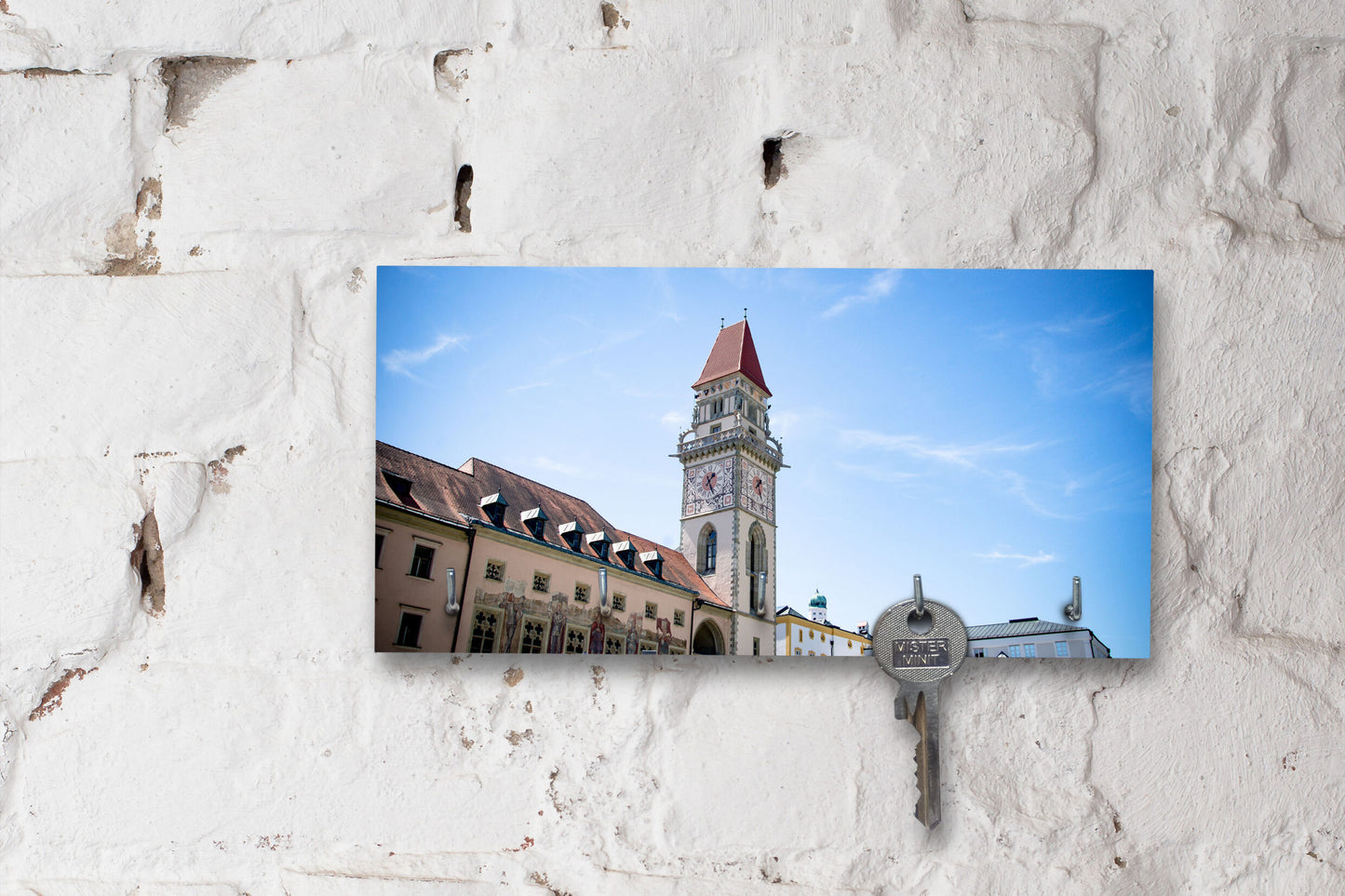 Schlüsselbrett auf Holz - Passau - St. Paul