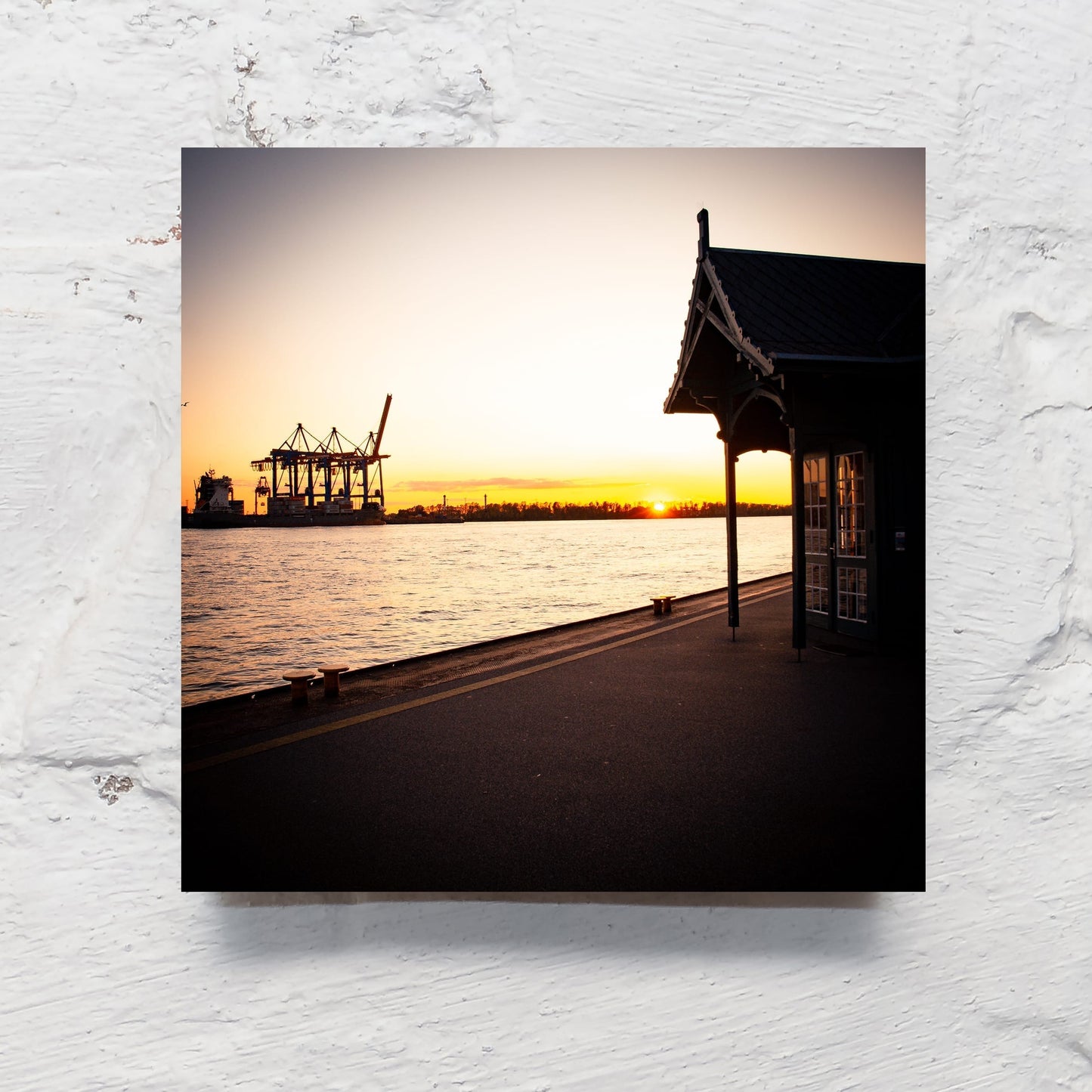 Hamburg auf Holz - Hafensonne