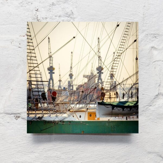 Hamburg auf Holz - Kranmast
