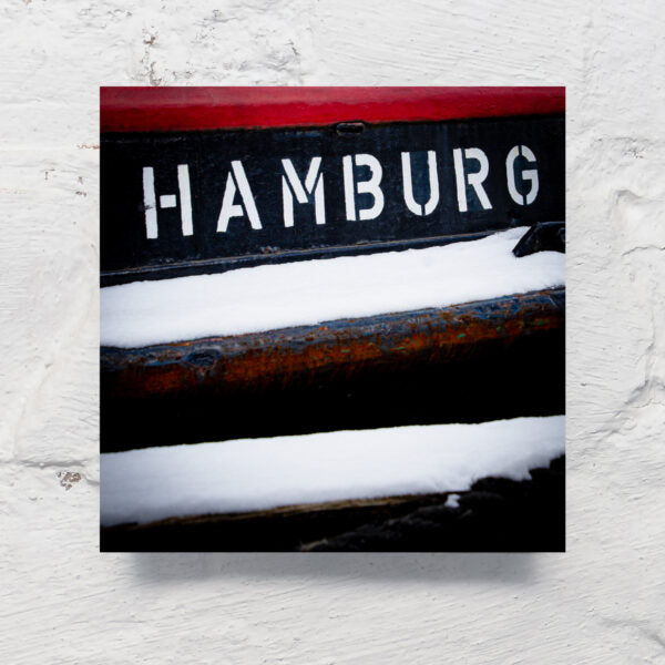 Hamburg auf Holz - Hamburg Schnee