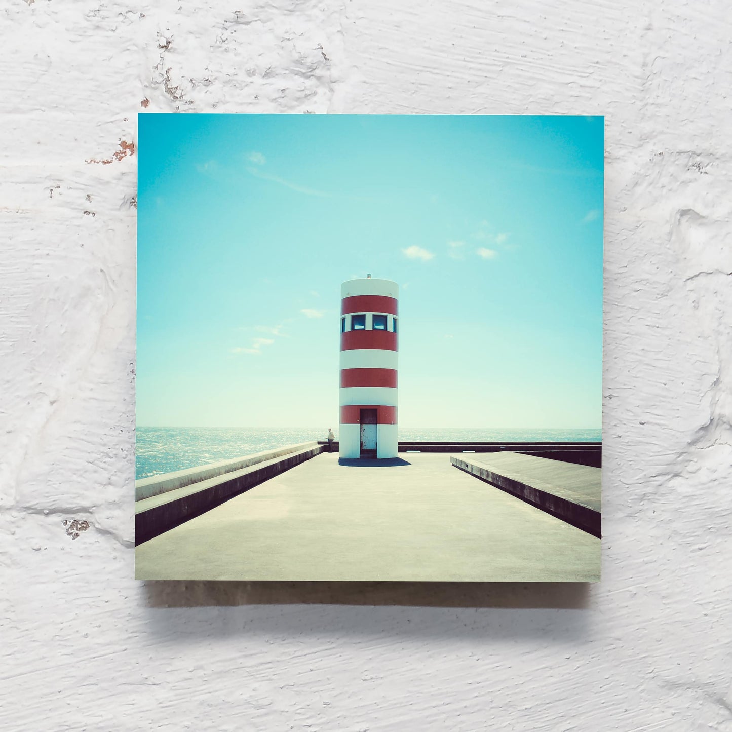 Maritimes auf Holz - Leuchtturm