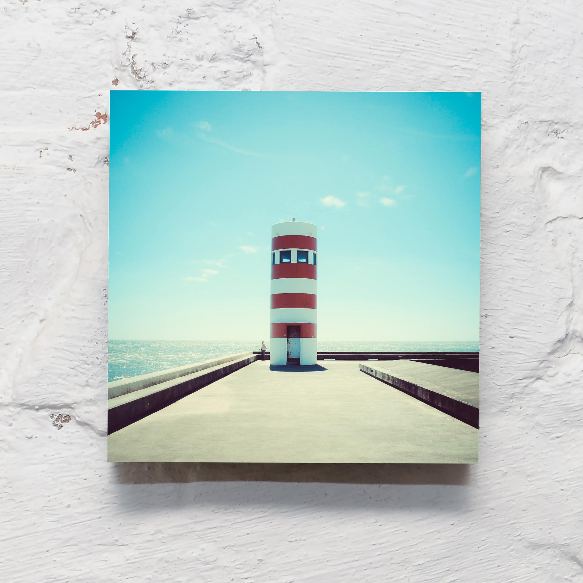 Maritimes auf Holz - Leuchtturm