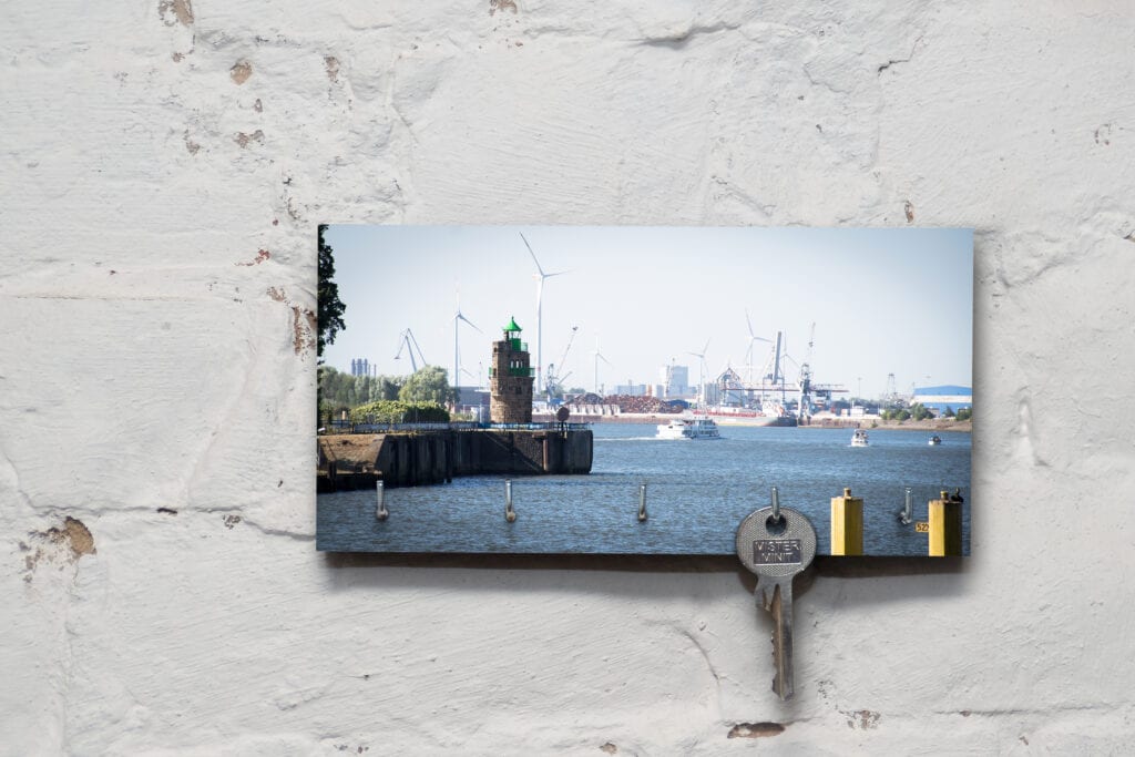 Schlüsselbrett Bremen Molenfeuer Überseehafen Süd
