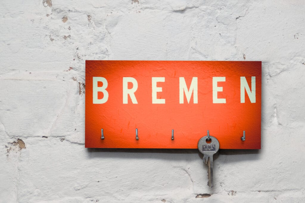 Schlüsselbrett Bremen Bremen rot