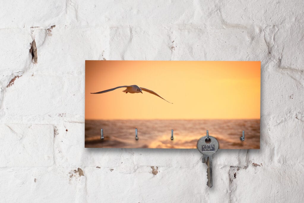 Schlüsselbrett auf Holz - Maritim - Abendflug