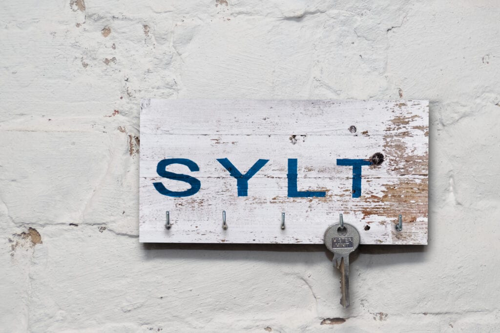 Schlüsselbrett auf Holz - Maritim - Sylt