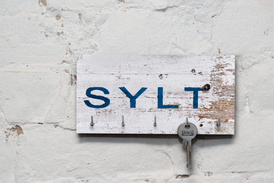 Schlüsselbrett auf Holz - Maritim - Sylt