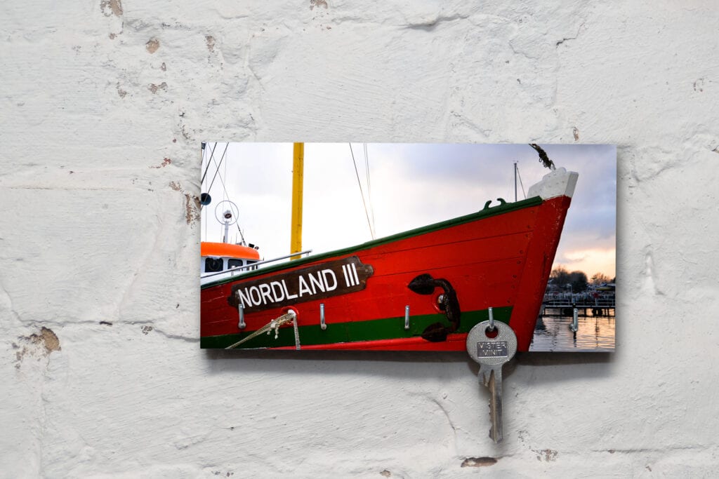 Schlüsselbrett auf Holz - Maritim - Nordland