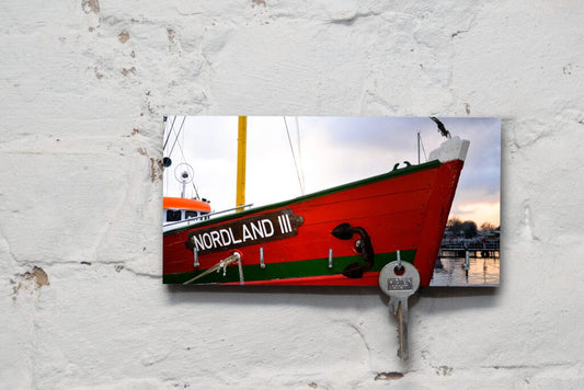 Schlüsselbrett auf Holz - Maritim - Nordland