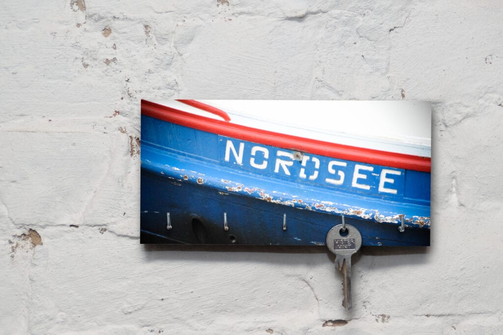Schlüsselbrett auf Holz - Maritim - Nordsee