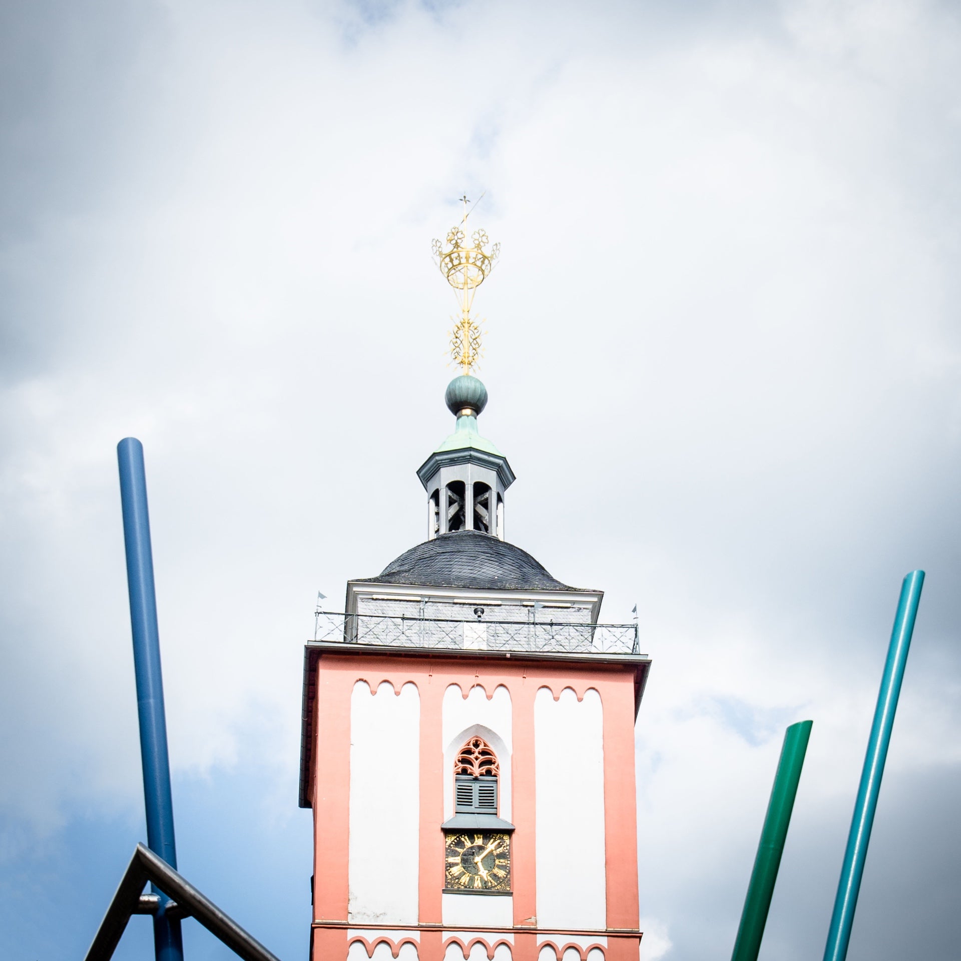SIEGEN auf Holz - Nikolaikirche mit Krönchen