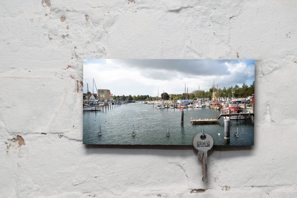 Schlüsselbrett auf Holz - Eckernförde - Hafen