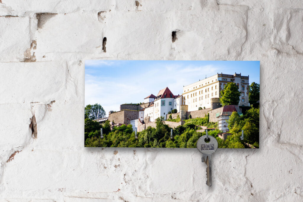 Schlüsselbrett auf Holz - Passau - Burg Veste